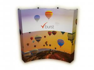 BACKLIT V-Burst 8 ft. Curved Fabric Pop-up